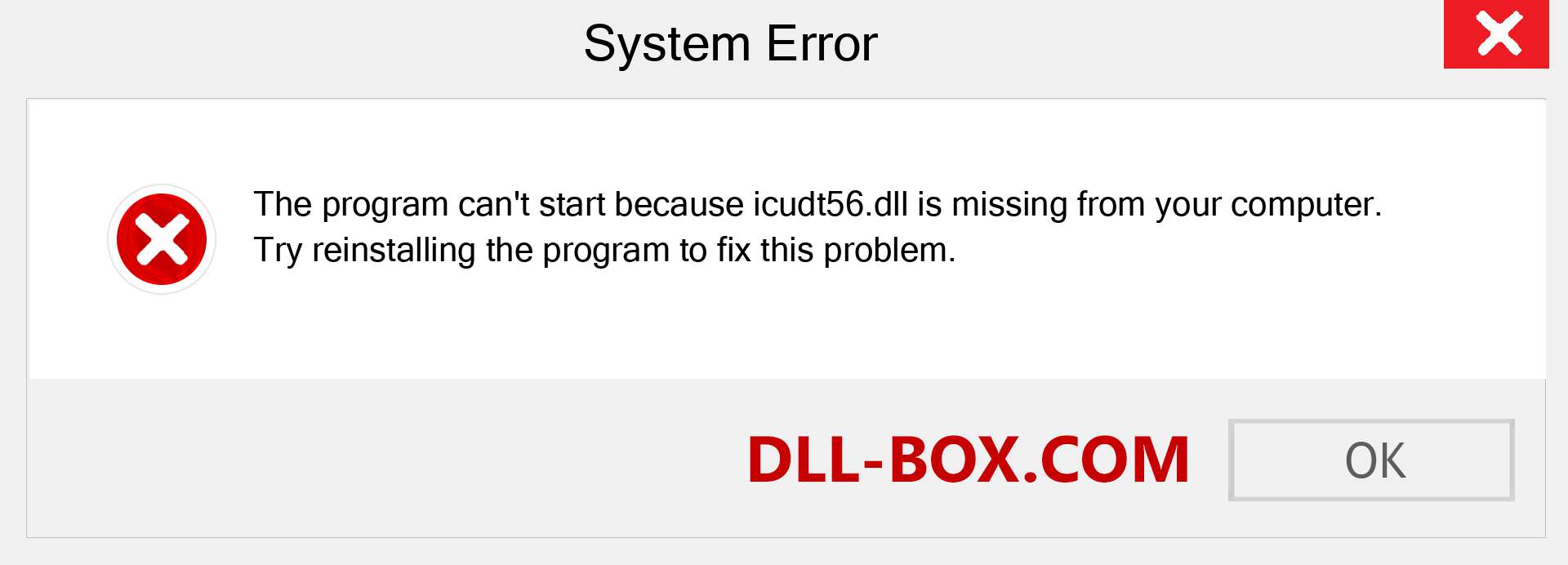  icudt56.dll file is missing?. Download for Windows 7, 8, 10 - Fix  icudt56 dll Missing Error on Windows, photos, images